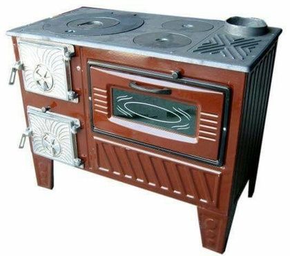 Отопительно-варочная печь МастерПечь ПВ-03 с духовым шкафом, 7.5 кВт в Звенигороде
