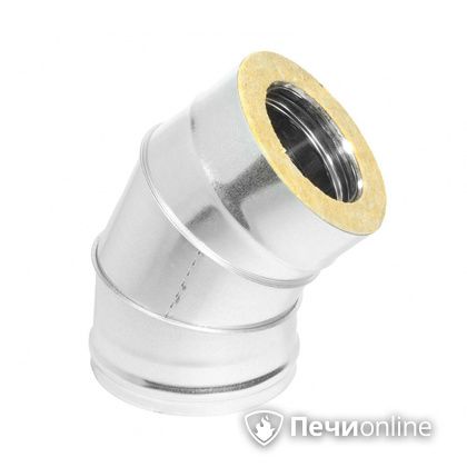 Колено 135° (45°) Теплов и Сухов Отвод Термо 45* ОТ-Р 430-0.5/оцинковка D150/210 в Звенигороде