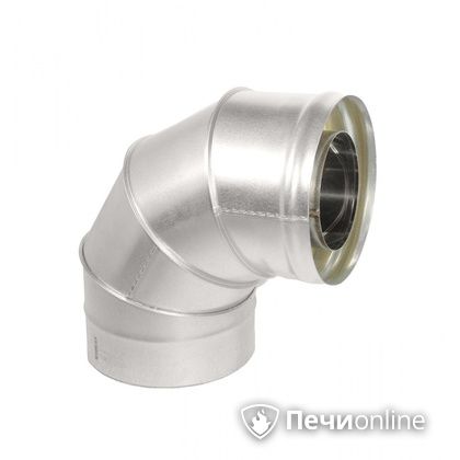 Колено 90° сэндвич Теплов и Сухов Отвод Термо 87* ОТ-Р 430-0.5/оцинковка D120/180 в Звенигороде