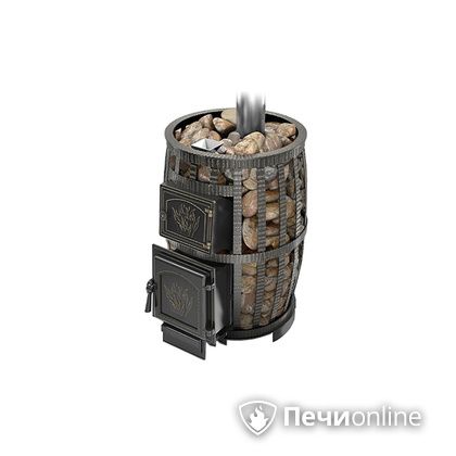 Дровяная печь-каменка Везувий Легенда Русский пар Ковка 18 (271) б/в в Звенигороде