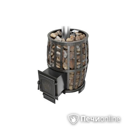 Дровяная печь-каменка Везувий Легенда Русский пар Ковка 18 (271) в Звенигороде