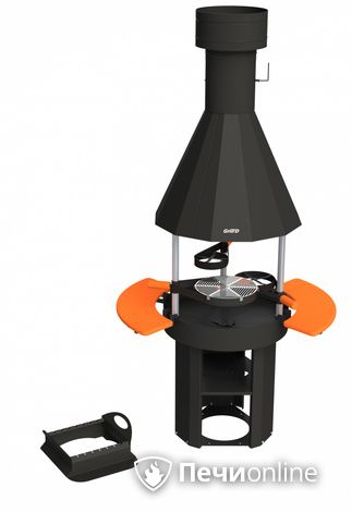 Гриль барбекю GrillD Grill-center 800  (с полками) в Звенигороде