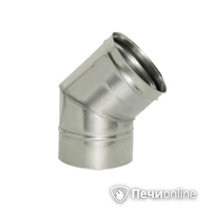 Дымоход Дымок Колено 45° одностенный 0.8 мм ОТНR_45 120 в Звенигороде