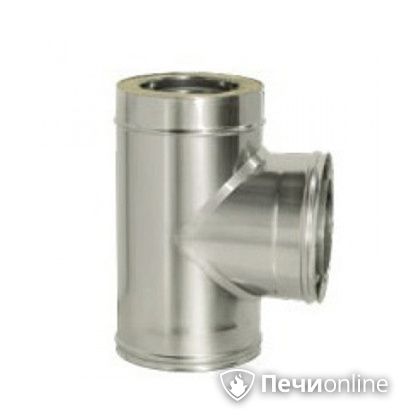 Дымоход Дымок Тройник 90° с изоляцией 0.5 мм. ТRFR90 120/200 в Звенигороде