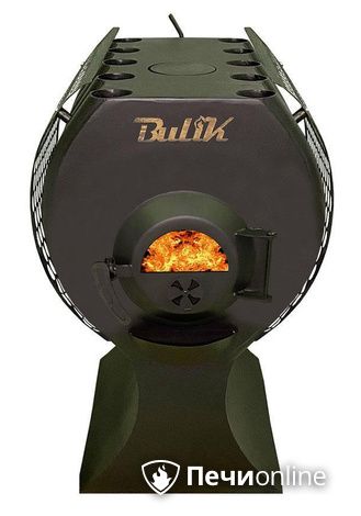 Отопительно-варочная печь Березка BulyK 400 Плюс со стеклом и экранами боковыми в Звенигороде