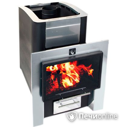 Дровяная банная печь Конвектика 16 Плазма антрацит в Звенигороде