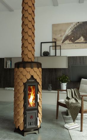 Отопительная печь TMF Сента Панголина Лайт терракота в Звенигороде