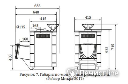 Дровяная печь-каменка TMF Гейзер Микра 2017 Inox ДН ЗК ТО антрацит в Звенигороде