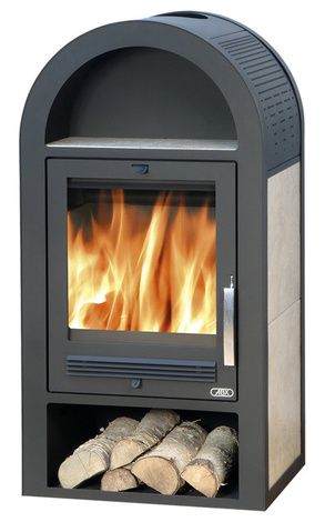 Печь-камин ABX Stockholm 8 (7кВ в воду, 5,5кВ в воздух), керамика в Звенигороде