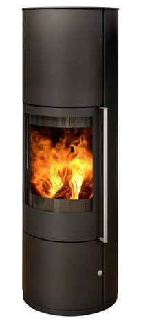 Печь-камин ABX Trollvik Aqua, черная сталь в Звенигороде