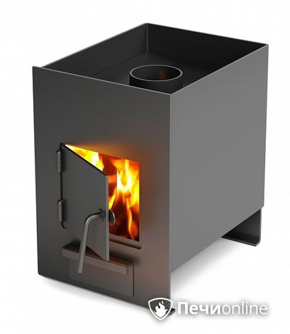 Дровяная банная печь TMF Двушечка антрацит в Звенигороде