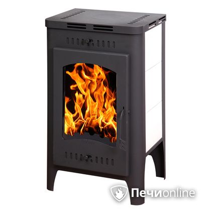 Печь-камин Экокамин Бавария Оптима с металлической крышкой, 6 кВт в Звенигороде