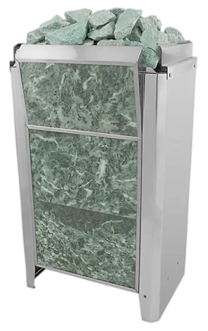 Электрокаменка для сауны Политех Kristina Classic Stone облицованная змеевиком 16 кВт в Звенигороде