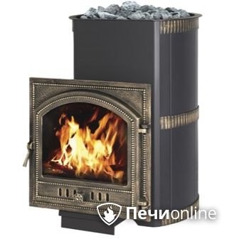 Дровяная банная печь Везувий Лава 28 Камин (205) в Звенигороде