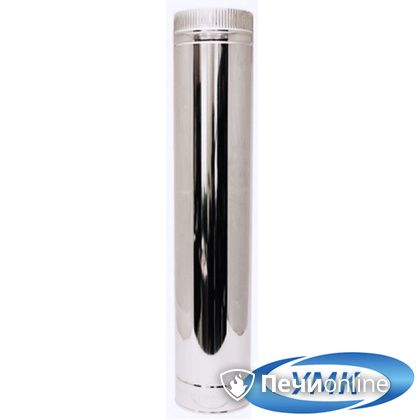 Дымоход УМК Труба D180 L=1.0 м 1.0мм. нержавейка в Звенигороде