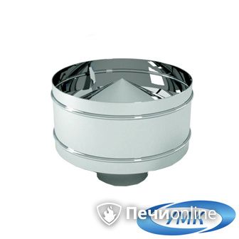 Дымоход УМК Оголовок с дефлектором D80х160 Н+Н 0.5мм 0.5мм по воде в Звенигороде