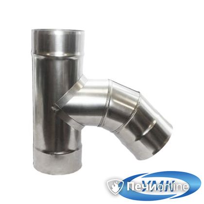 Дымоход УМК Тройник 135° D130 1.0мм нержавейка в Звенигороде