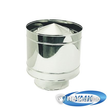 Дымоход УМК Зонт с дефлектором D115 0.5 мм нержавейка в Звенигороде