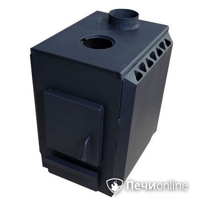 Печь буржуйка УЗПО Теплушка 200 с варочной поверхностью антрацит в Звенигороде