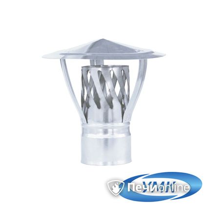 Дымоход УМК Зонт с искрогасителем D130 0.5 мм. нержавейка в Звенигороде