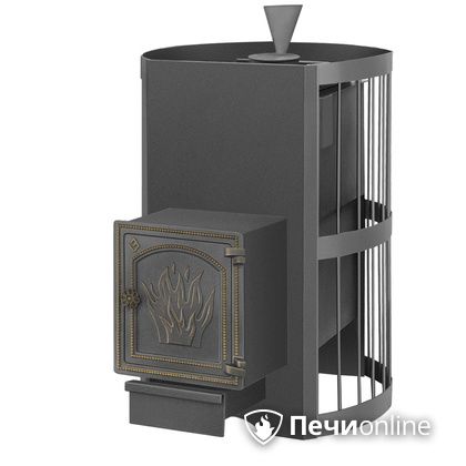 Дровяная банная печь Везувий Скиф Стандарт (ДТ-4) с парогенератором в Звенигороде