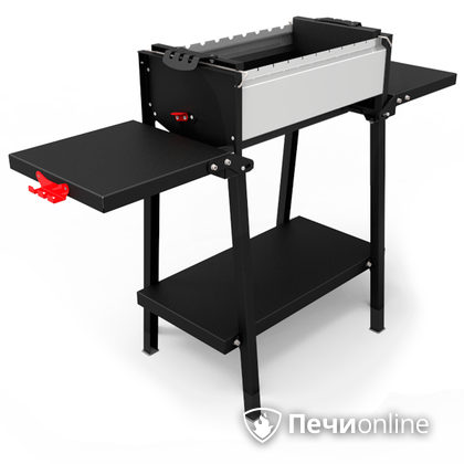 Мангал Grillver Крафтикс Сильвер на подставке в Звенигороде