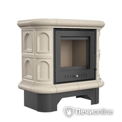 Печь-камин Kratki WK 440 кафельная крем черный в Звенигороде