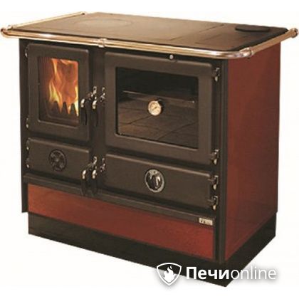 Отопительно-варочная печь MBS Thermo Magnum Red R с теплообменником и духовым шкафом в Звенигороде