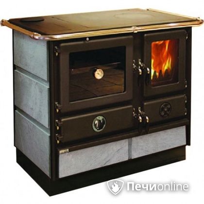 Отопительно-варочная печь MBS Thermo Magnum Stone L с теплообменником и духовым шкафом в Звенигороде