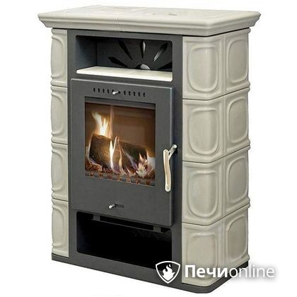 Печь-камин Thorma Borgholm Keramik TOP (черн./TOP цв.слон.кости)  в Звенигороде