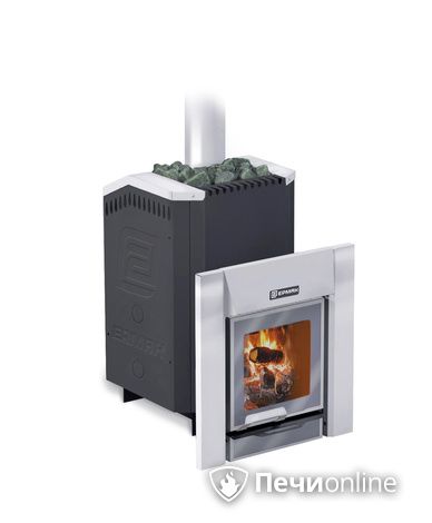 Дровяная банная печь Ермак 12-Премиум стальная топка 8мм в Звенигороде